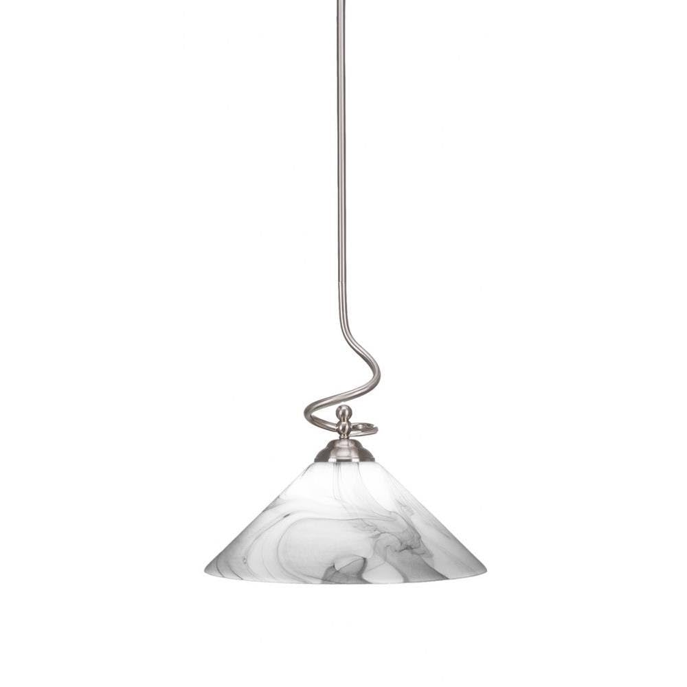 Toltec Lighting Capri 1 Light Pendant in Brushed Nickel (900-BN-2169)