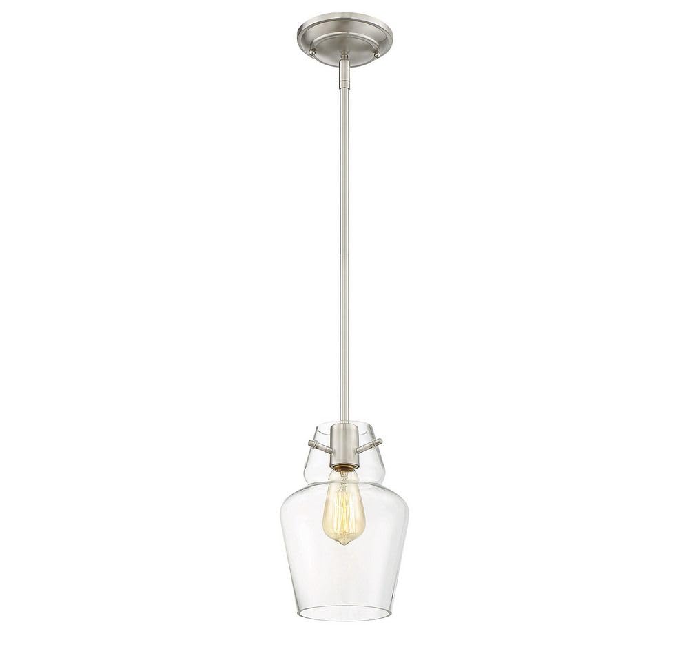 Savoy House 7-4134-1-SN, Vintage Mini-Pendant, Satin Nickel