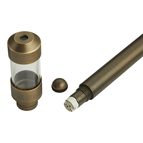 Volt Max Spread 12V Cast Brass Path Light (25'' Tall, 9'' Shade) With 3W 2700K Warm White G4 Led Bulb For Low Voltage Landscape