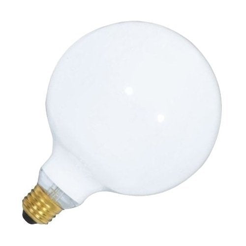 Satco S3003 G40 Globe Light Bulb, 100W, Dimmable, E26 Base, 120V, Brass, 1 Count