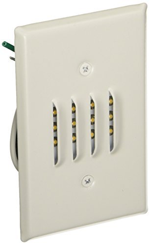 ELCO Lighting Mini Step Light ELST65W 120V Alloy Steel Louvered Faceplate White