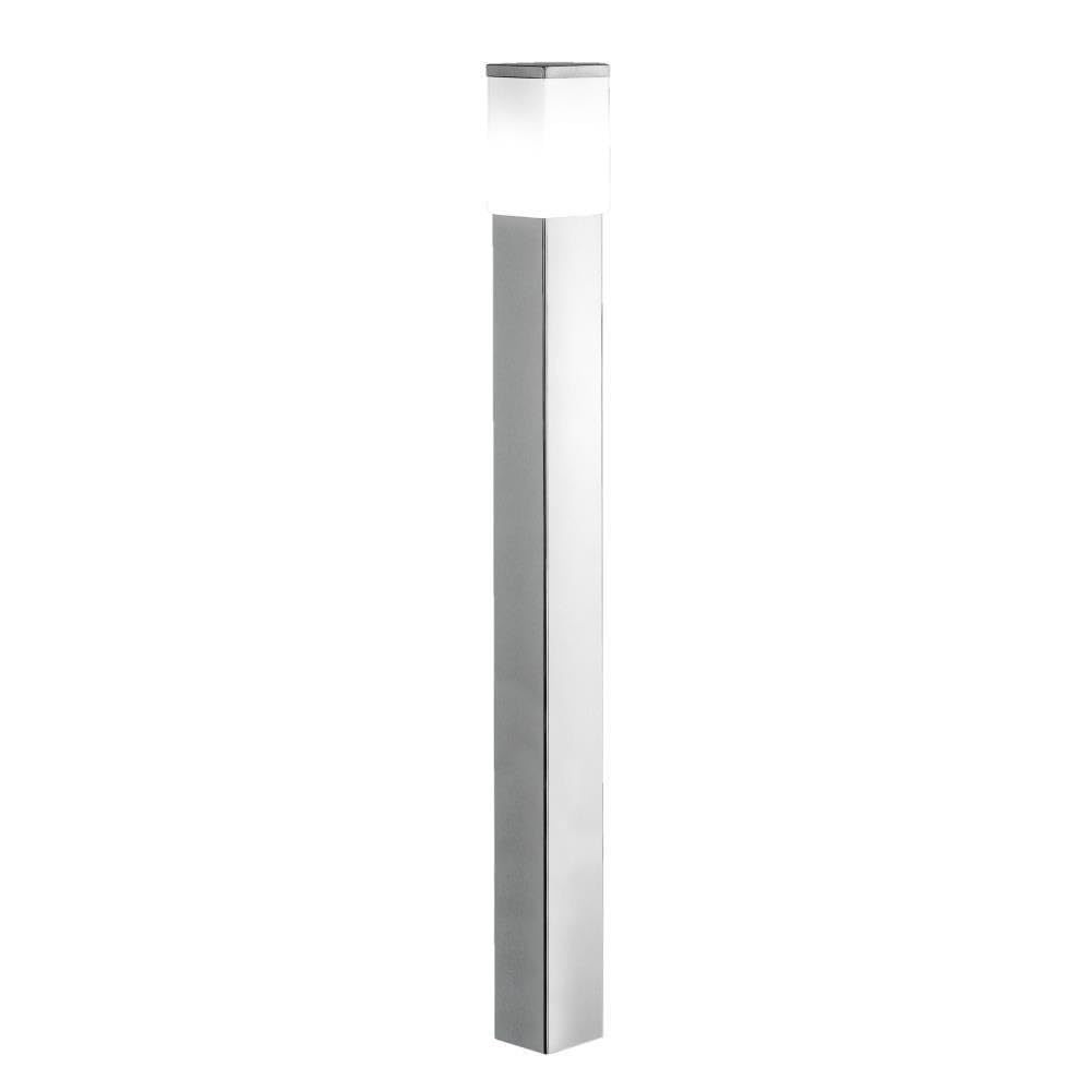 EGLO Calgary 1-Light Modern Outdoor Stainless Steel Floor Lamp for Porch, Bacyard, and Driveway, 60W, 43 in, Chrome