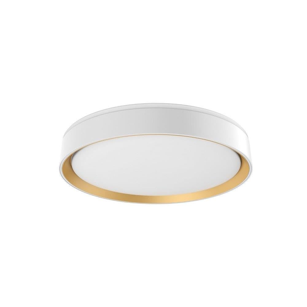 Kuzco Lighting Essex - 32W LED Flush Mount-3 Inches Tall and 15.75 Inches Wide-White/Gold Finish