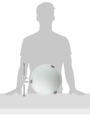 Artcraft Lighting Clip Flush Small Round Flush Mount Light, Brushed Nickel