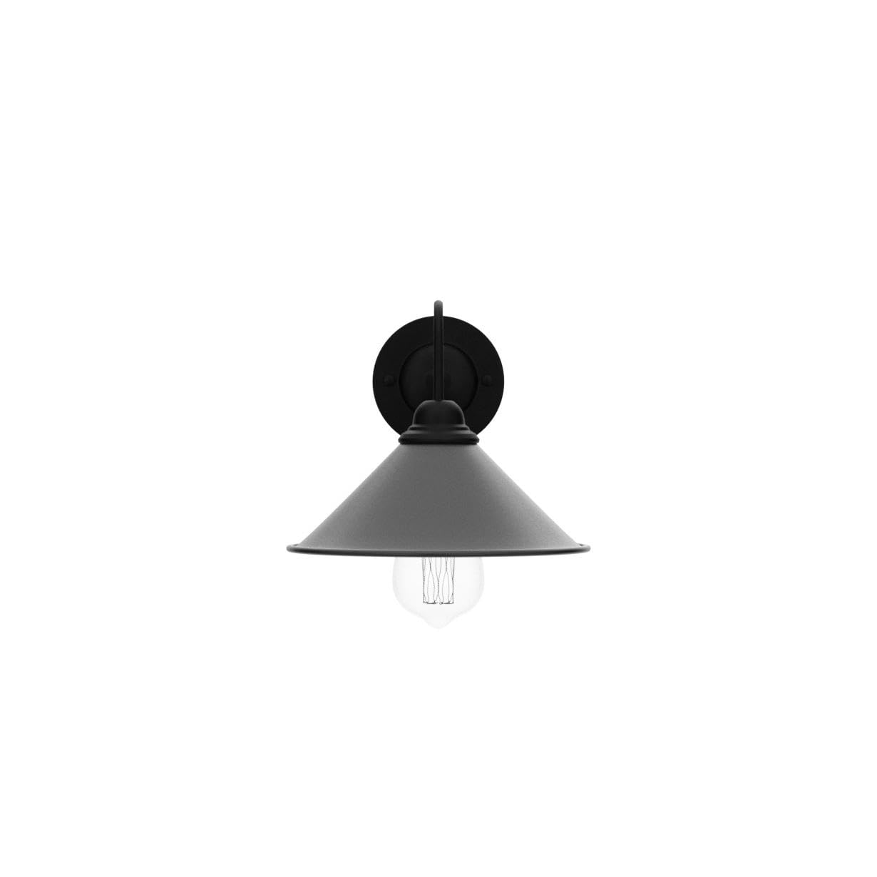 Lyoowng Black Wall Sconces, 2-Pack Industrial Gooseneck Vintage Light Fixtures, Hardwired Metal