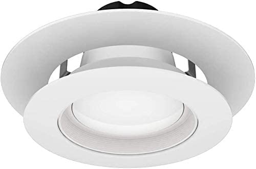 Lighting Labs 6 Pack Matte White Goof Trim Ring For 4'' Inch Recessed Can Lighting Down Light, Outer Diameter 6.7 Inches, Inner