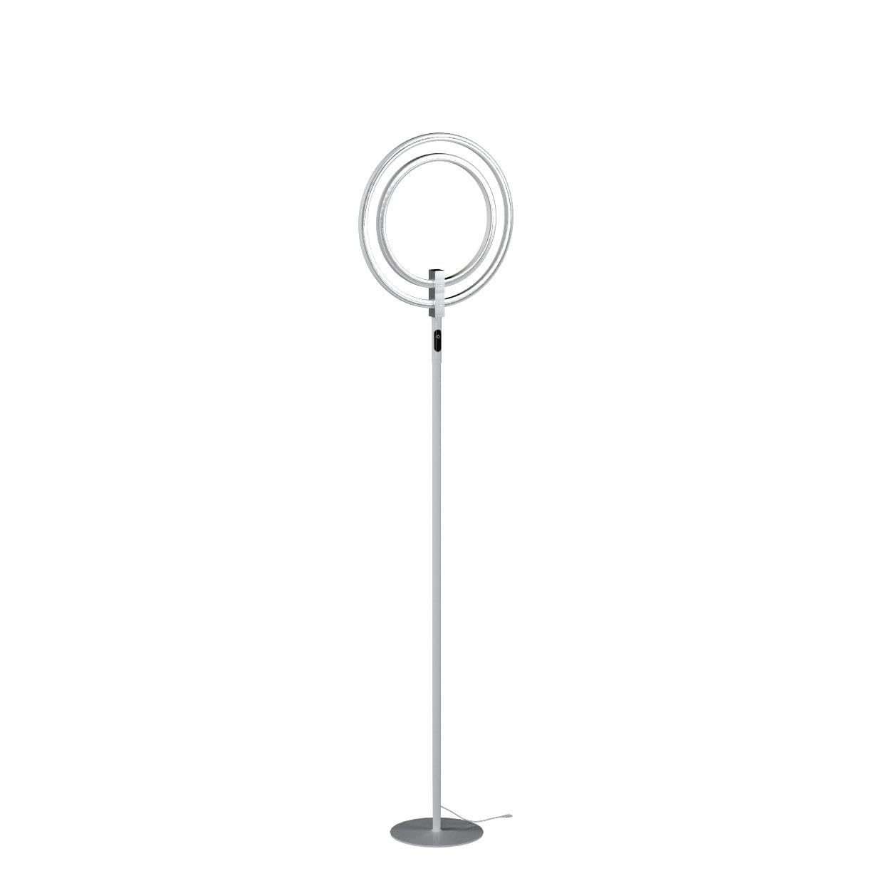 Brightech Eclipse Dimmable LED Floor Lamp, Modern Torchiere, Silver, Model ECPLSE-SL2, Super Bright for Living Rooms & Offices