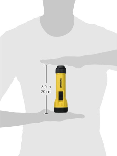 Rayovac Industrial 2D LED Flashlight, I2DLED-B, Black, Polypropylene Material