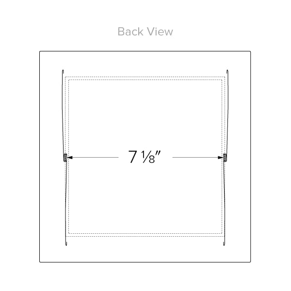 Elco Lighting El11W 8    Cfl Square Trim With Fresnel Glass Lens - El11W Ceiling Light Fixture