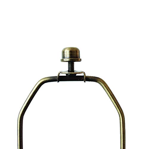 I Like That Lamp Complete Lamp Set - Antique Brass 8 Harp (Suitable for 9 to 10 Lampshade) - Includes Harp, Saddle Holder Bas