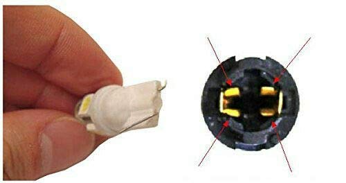 Sago 10X Warm White(Yellowish) Led Replacements For Malibu Landscape Light 5 Led/Smd Per Bulb 194 T10 T5 Wedge Base Work With Bo