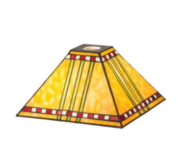 Meyda Tiffany Prairie Corn Shade Lamp - Bronze/Dark Glass Light Fixture