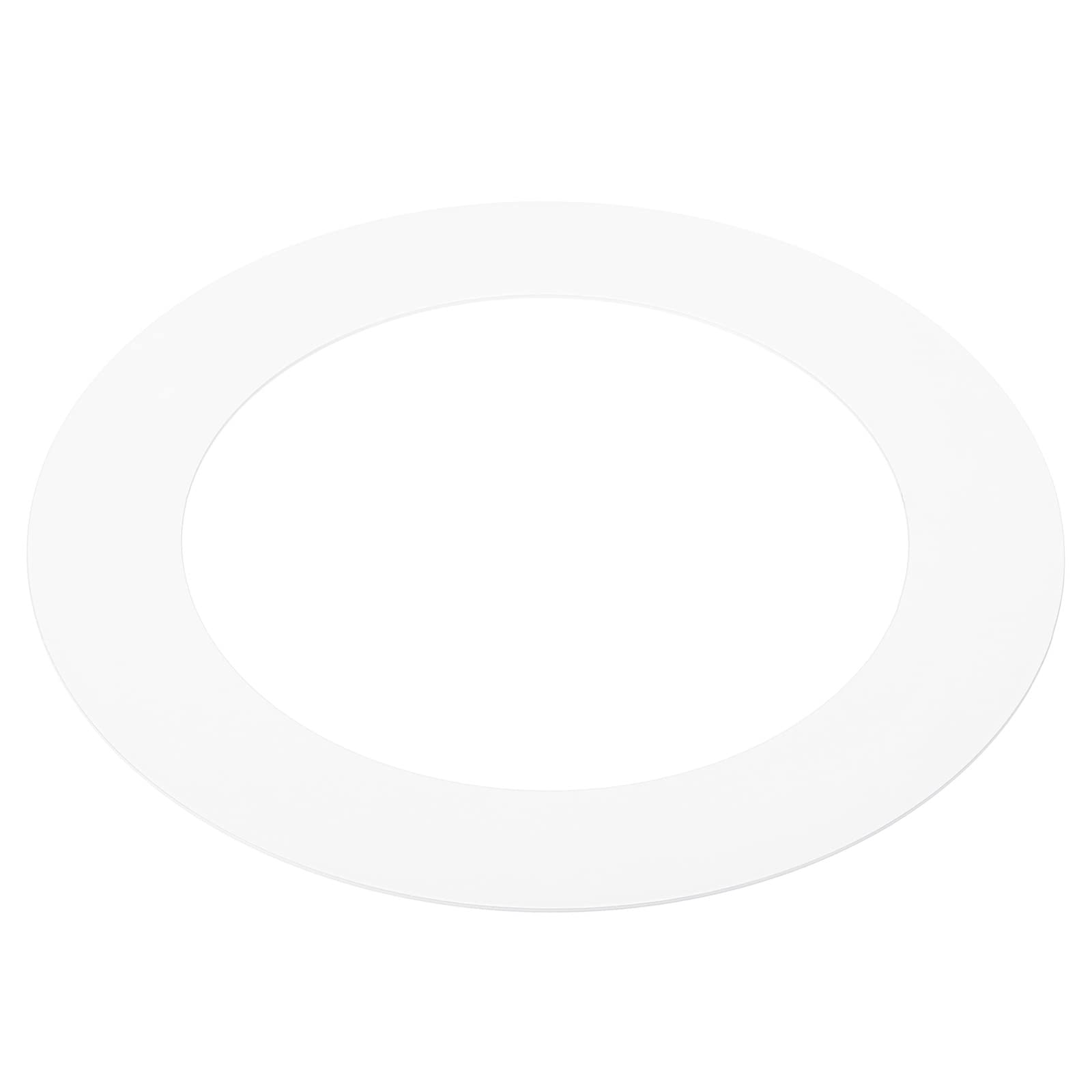 PATIKIL 4.1 ID 5.9 OD Light Trim Ring, White Goof Ring Matte Circular Light Cover Lighting Fixture for Ceiling Wall Recessed Can