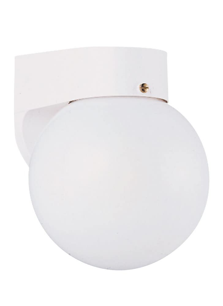 Generation Lighting 8753-15 1-Light Outdoor Wall Series Traditional Outdoor Wall Lamp White 8753-15, Lovely Wall Lamp for Outdoo