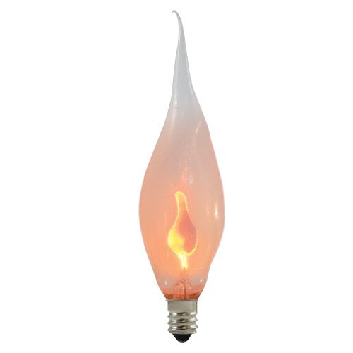 Bulbrite 3W Silicone Dipped Chandelier Bulb Set of 8, Warm White Light