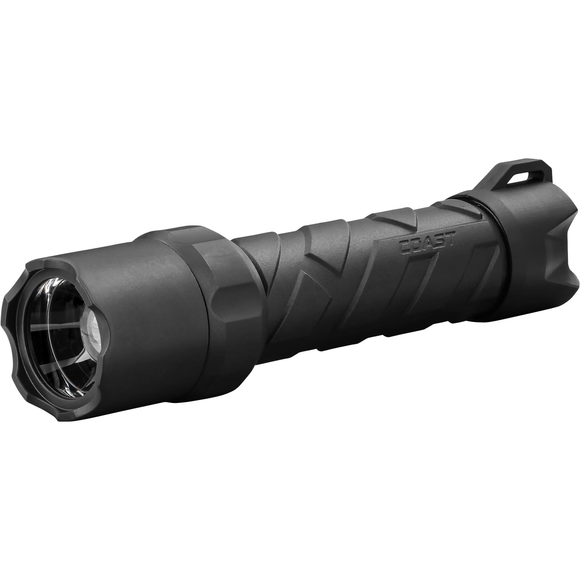 Coast Cutlery PS600 Stainless Steel Flashlight, Medium, Black, Model 20767