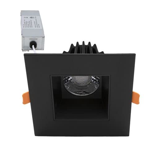 Maxxima 2 in. Ultra-Thin Recessed Anti-Glare LED Downlight - Canless IC Rated, 450 Lumens, 5 Color Temperature Selectable 2700K/