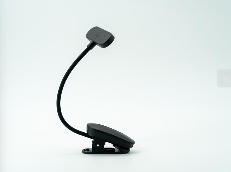 Yollber Rechargeable Book Light - 14 LEDs, 3 Color Modes, Stepless Dimming, USB-C, 70-Hour Runtime, 360° Gooseneck, Small,