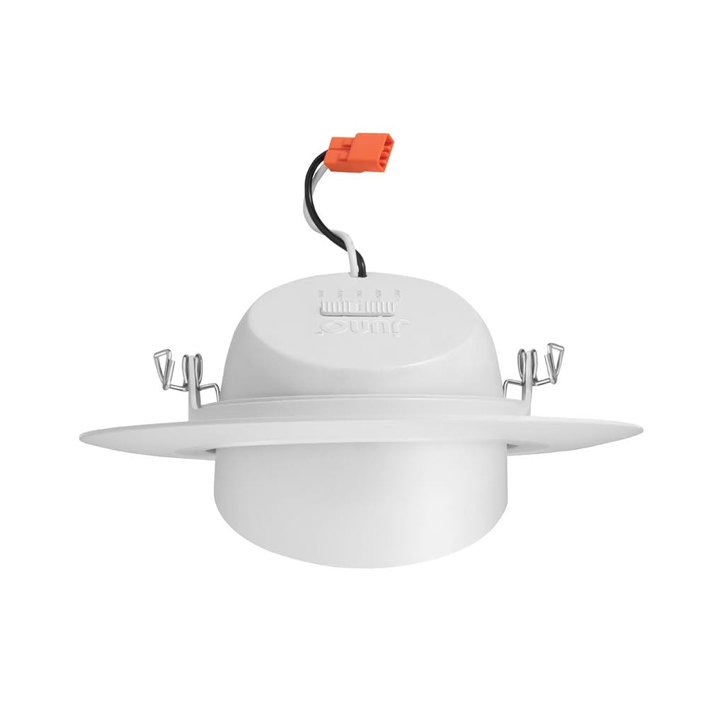 Juno Adjustable LED Downlight Trim Kit, 5/6-Inch, Switchable CCT 2700K-5000K, Baffle, Model RB56A SWW5 MW M