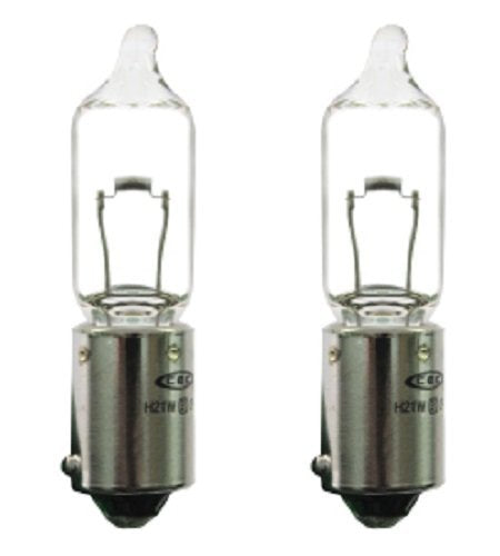 CEC Industries 12V 21W BAY9s Base Bulbs, T-2.75 Shape, 2-Pack