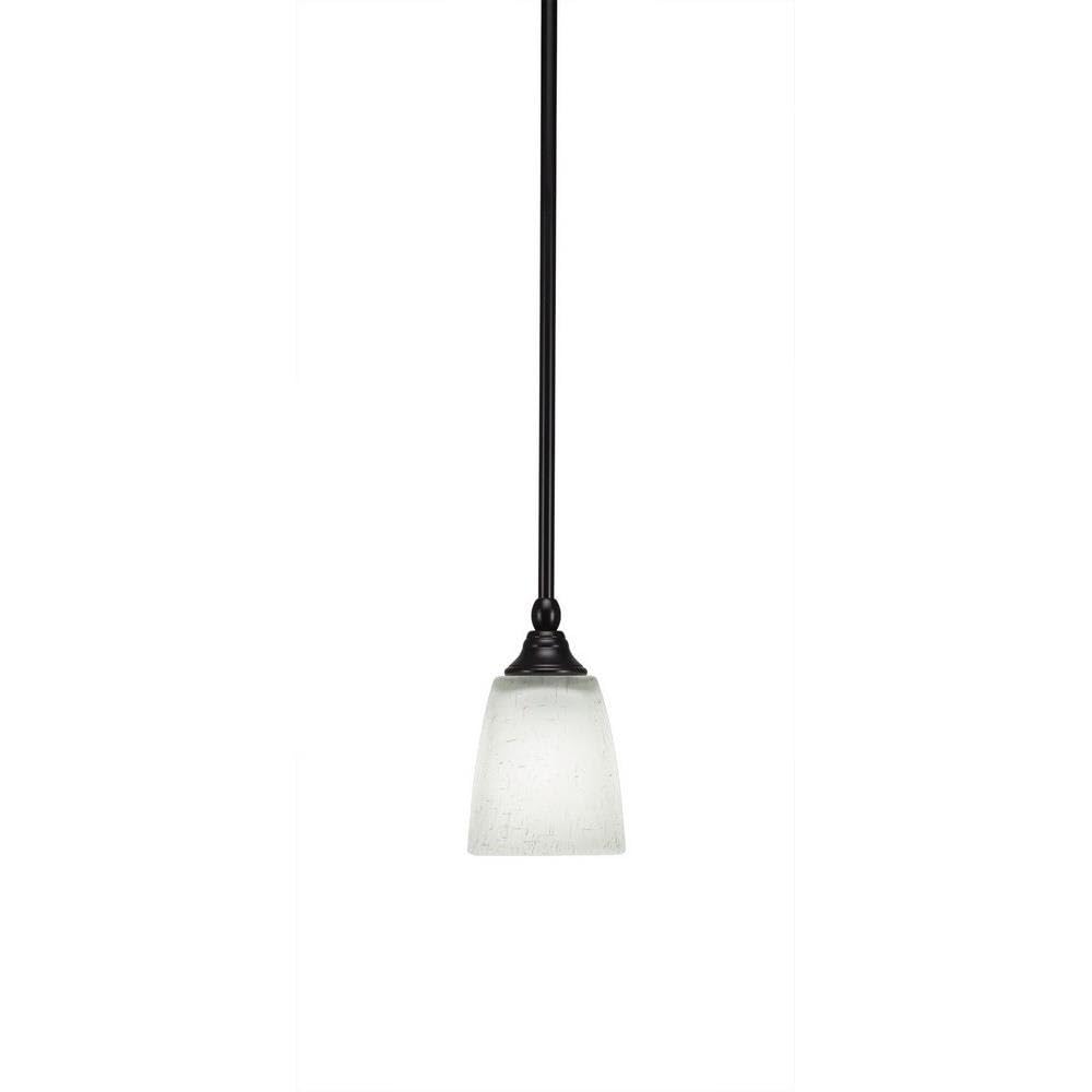 Toltec Lighting 23-Es-460 Any 3 Light Stem Mini Pendant 4.5&quot; White Muslin Glass