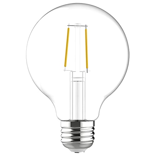 Ge Relax Led Light Bulb  40 Watt  Soft White  G25 Globe Bulb  Clear  Medium Base (1 Pack)