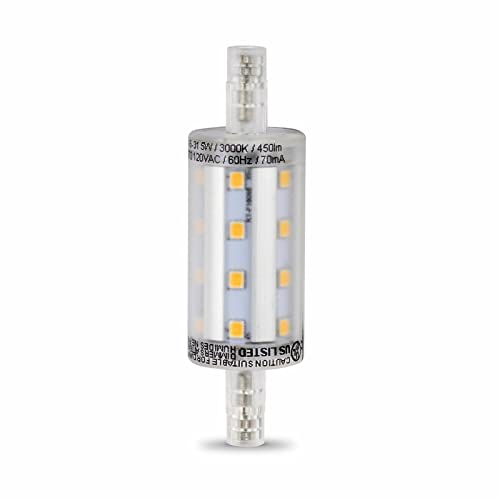 Feit Electric LED R7S Bulbs, 40W, 450LM, Pack of 6, Model BPJ78/LED, Copper Material