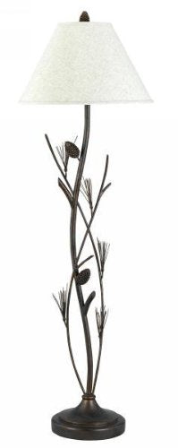 Radiant, 150 W 3Way Pine Twig Iron Floor Lamp