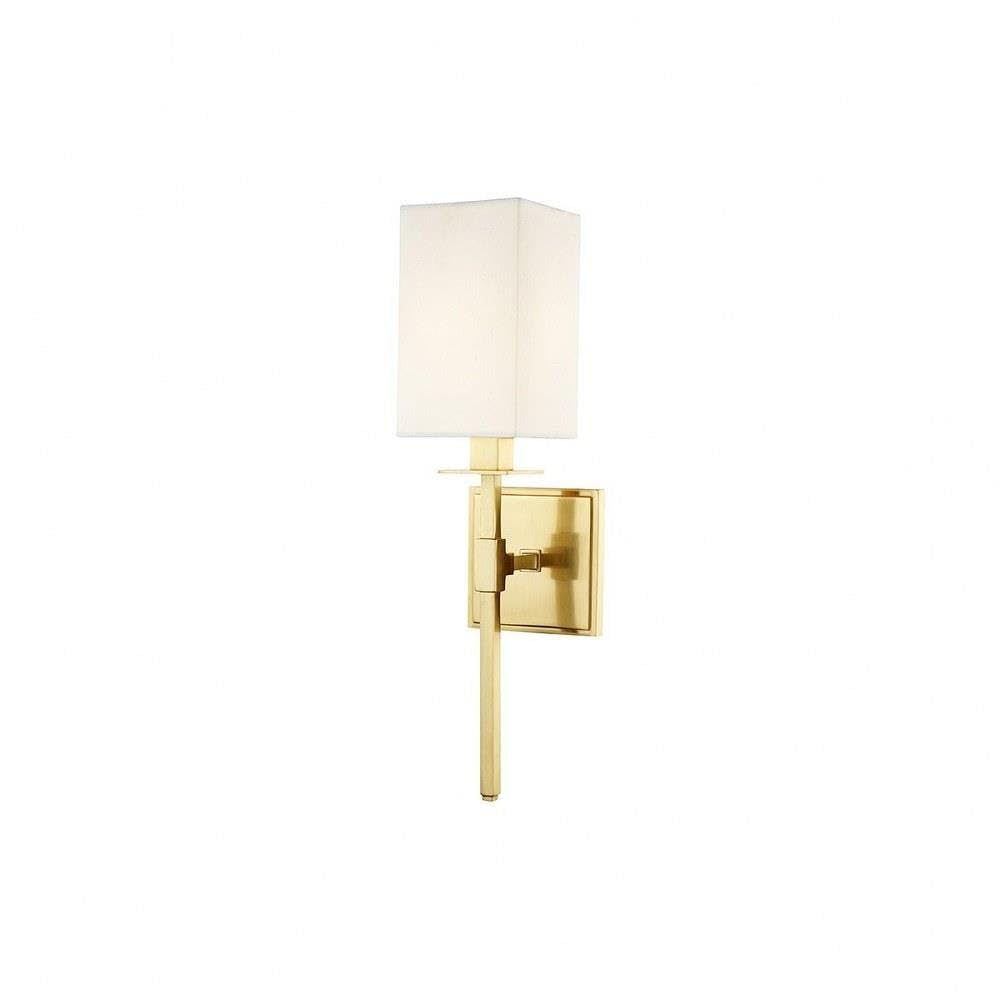 Hudson Valley 4400-AGB Transitional One Light Wall Sconce from Taunton Collection in Brass - Antique Finish,
