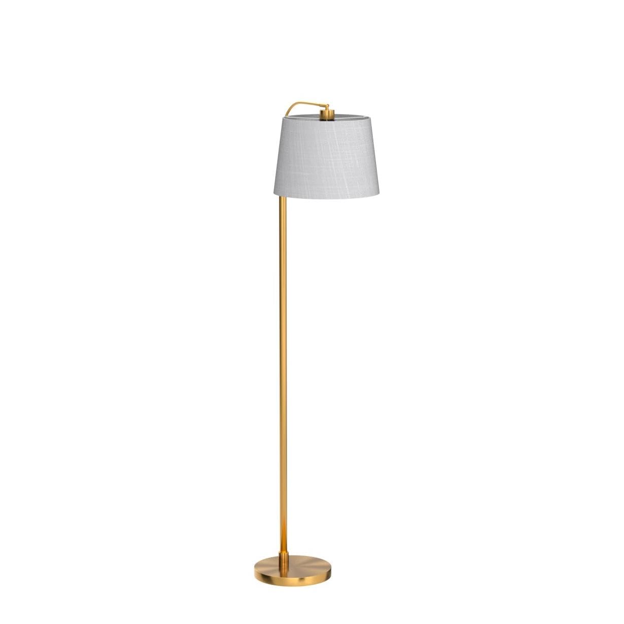 Oneach 62" Gold Arc Floor Lamp - Vintage Mid-Century Modern Metal Reading Light for Living Rooms, Bedrooms, and Offices - Model AMZ-F2015-GL