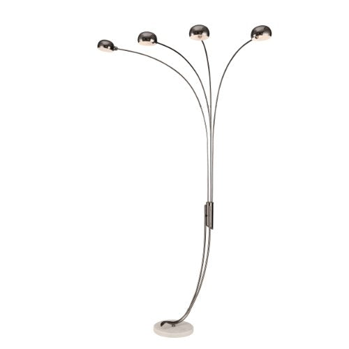 Ok Lighting Ok-9741C 88-Inch Height Metal Arch Lamp, 5.5&quot; X 43.25&quot; X 14.25&quot;, Chrome