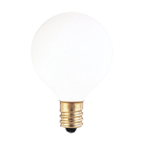 Bulbrite Incandescent G12 Light Bulb, 10W, White, Candelabra Screw Base (E12), Copper Material