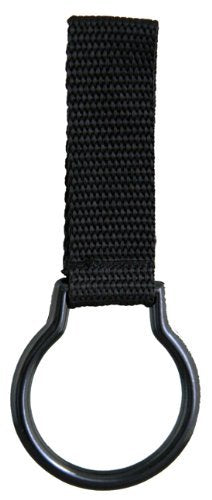 Police Nylon Flashlight Ring Holder For Duty Belt, Slide-On Style