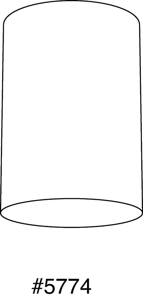 Progress Lighting P5774-82/30K 5In Cylinder Modern Outdoor Wall Lantern Light, 6-1/2 Inch Tall, Metallic Gray (Led)