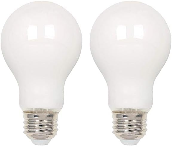 Westinghouse 5016300 6.5 Watt (60 Watt Equivalent) A19 Dimmable Soft White Filament LED Light Bulb, Medium Base (Pack of 2)