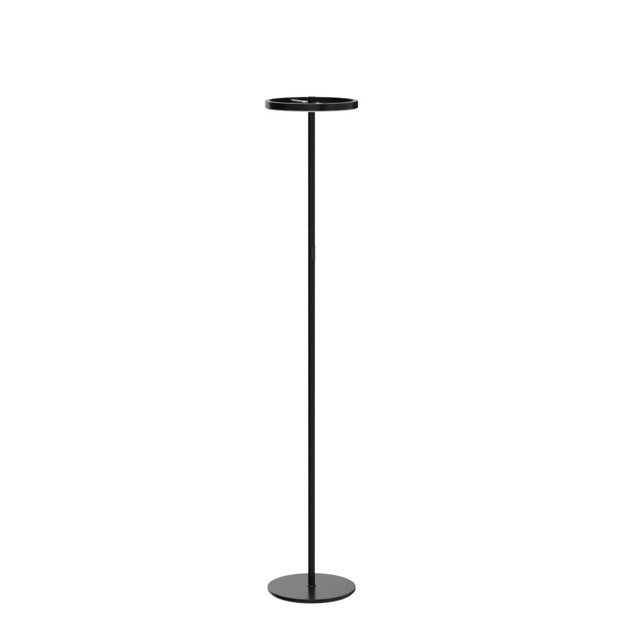 Brightech Halo Split Modern Bright Led Torchiere Floor Lamp For Offices - Dimmable, Tall Standing Lamp For Living Room Or Bedroo