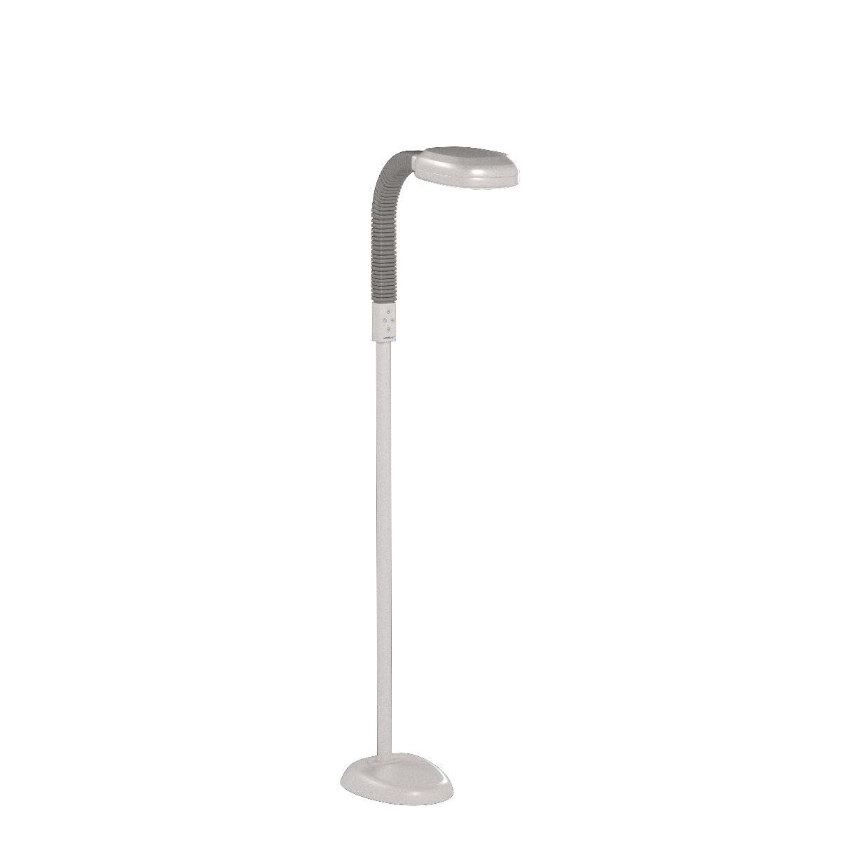 Verilux Smartlight Led Floor Lamp - Adjustable Brightness, Gooseneck, Eye Strain Relief, White