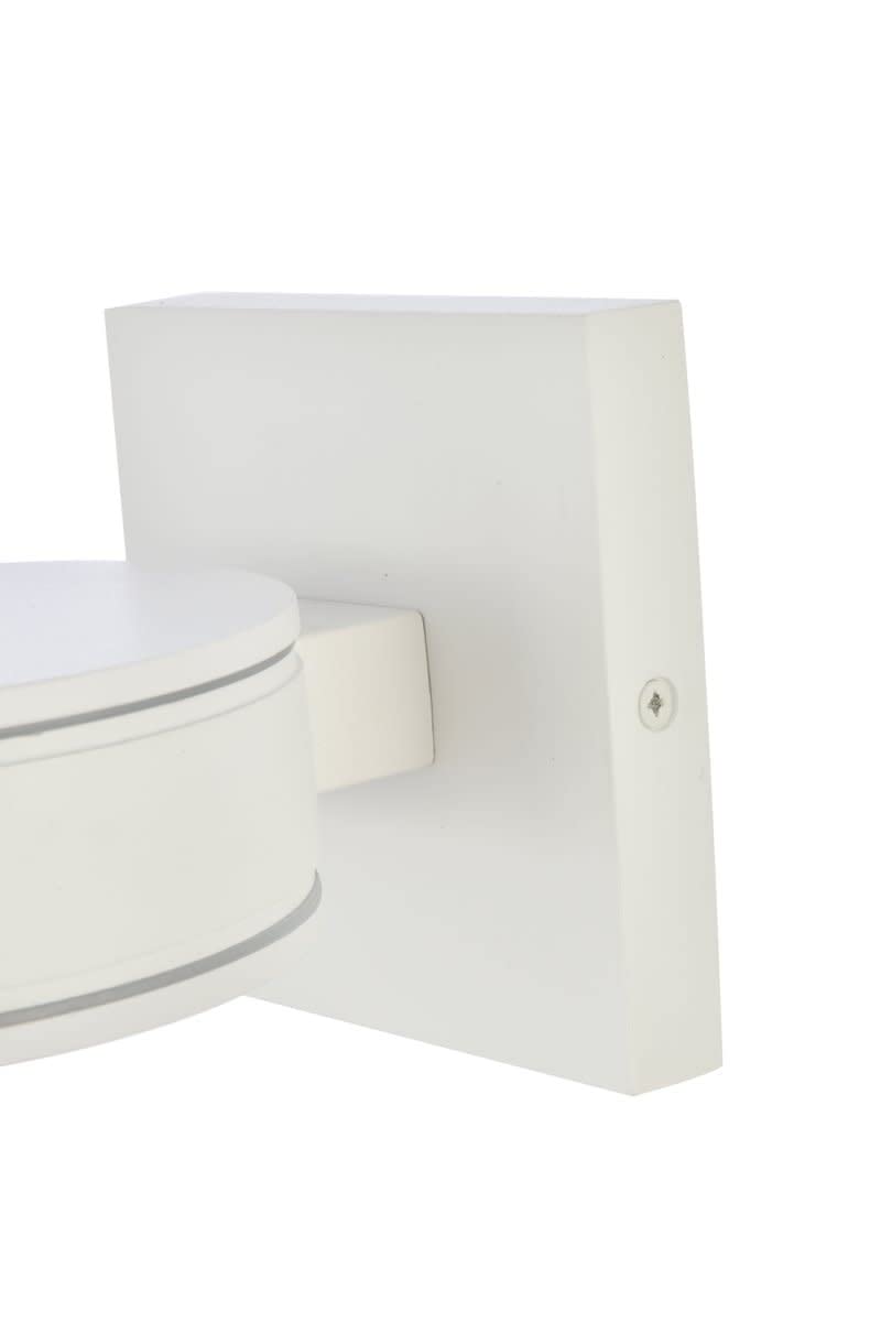 Living District Raine 1-Light 5 Aluminum LED Wall Sconce in Silver