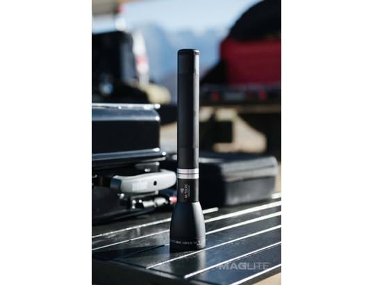 MagLite Rechargeable LED Flashlight ML150LRX-1019, 10.7" Aluminum, Black, 12V DC Adapter/120V AC Converter
