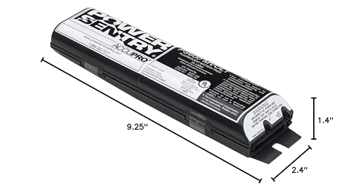 Lithonia Lighting Gray Ps600Qd Mvolt M12 600L Back Up Hid Ballast Emergency Exit Unit, For T8 And T12 Lamps, 120-227 Volts, Black