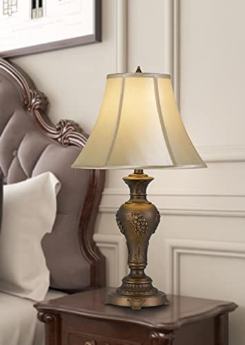 Cal Lighting Bo-2952Tb Transitional One Light Table Lamp From Cavan Collection In Brass - Antique Finish, 15.00 Inches