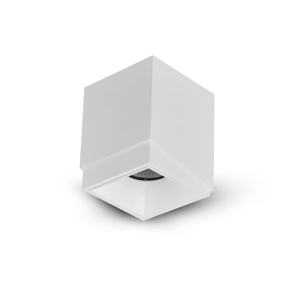 Vonn 4-In Square Led Downlight, Etl Certified, 33° Beam Angle, White, Aluminum Finish