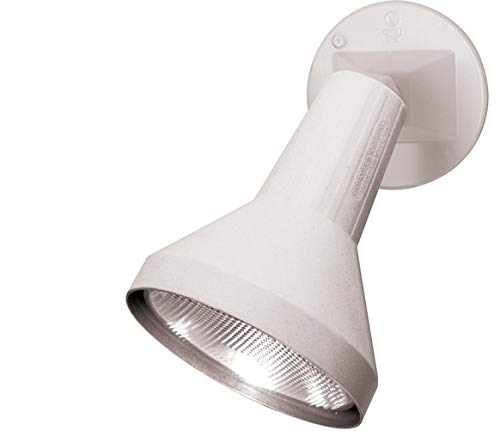 Ciata 15in Outdoor Security Flood Light, 150W PAR38, Heavy Duty Cast Aluminum, Weather Proof, White Finish