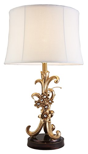 Ok Lighting Ok-4279T Athena Bronze Table Lamp, 17&quot; X 17&quot; X 30&quot;