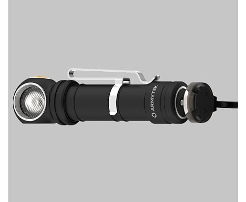 Armytek Wizard C2 Pro Max Headlamp - 4000 Lumens, Rechargeable, White, Aluminum, Model: Wizard-C2-Pro-Max, Free Magnetic USB Cable Included