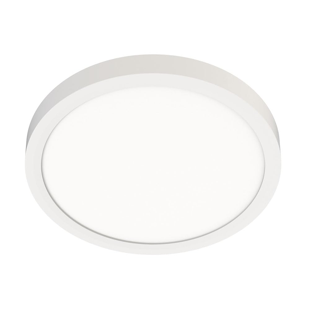 Juno Jsf 11In 13Lm Sww5 90Cri 120 Frpc Wh M6 Slimform Led Surface Mount Downlight, Switchable Color Temperature, Round, 11 Inch