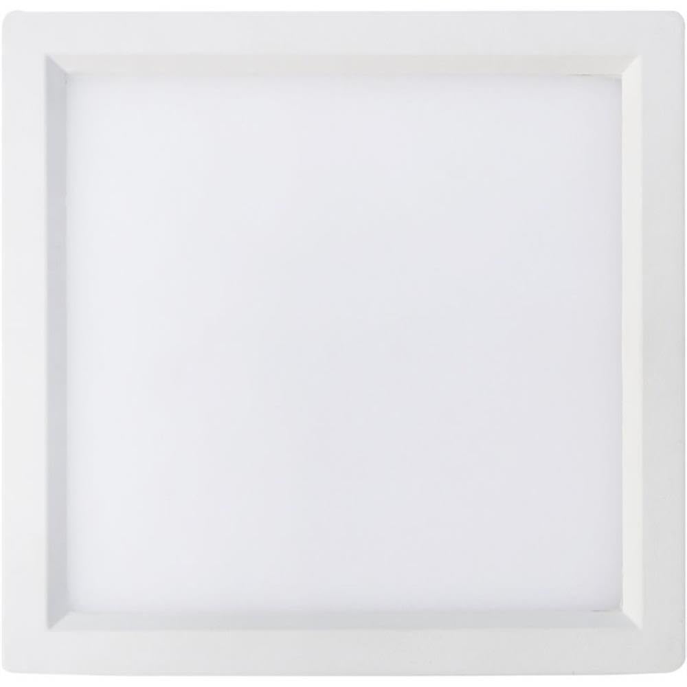 Elitco Lighting 7" 15W 3000K Slim Recessed Led Disk Light In White (Set Of 4)