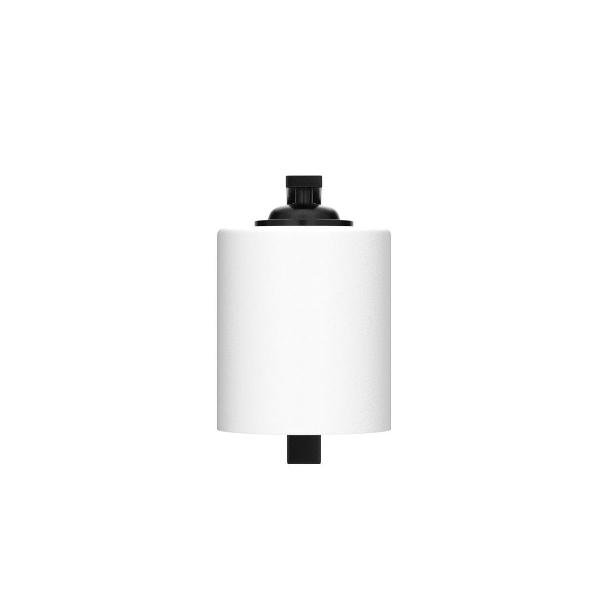 Canmeijia Modern Black Wall Sconce, 1 Light Fixture With Milky White Glass For Bathroom & Hallway