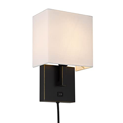 Cal Lighting Wall Lamp, 11.5in Height, Dark Bronze Metal Finish