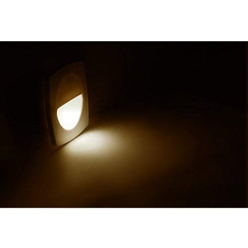 Dream Lighting LED Stair Step Light, 12V Low Voltage, Warm White, Polycarbonate, Pack of 6, Model 90587c56-4291-433c-8350-2